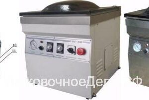 Вакуумный упаковщик DZ-400/2T для упаковки сосисок и сарделек мяса рыбы сыра овощей колбасы