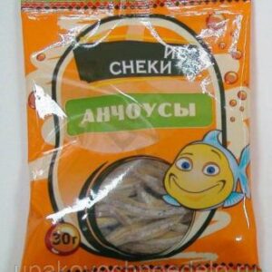 Оборудование для фасовки и упаковки закусок к пиву солено сушеной рыбки анчоусов...